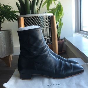 BY FAR Este leather ankle boots